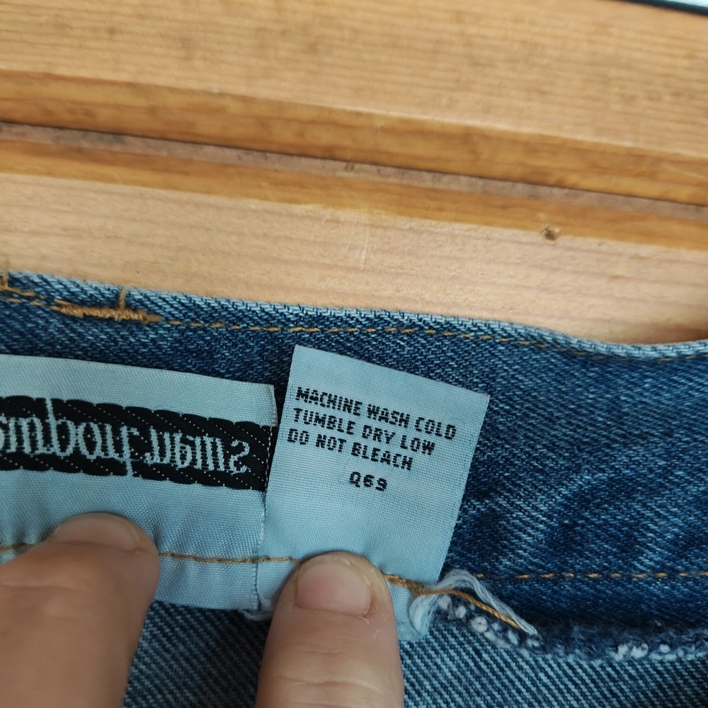 Vintage Newport News Embroidered Floral High Rise Taper Denim Mom Jean Stretch 8 - Picture 8 of 8